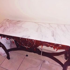 marble table